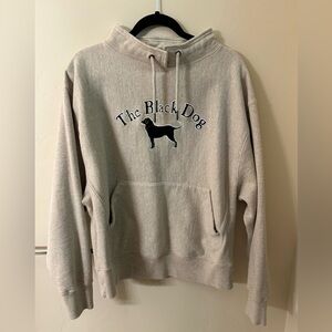 black dog heavyweight beige hoodie